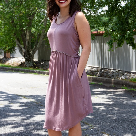 Kori Dresses & Skirts - Kori America | Dusty Rose Flowy Relaxed Fit Dress